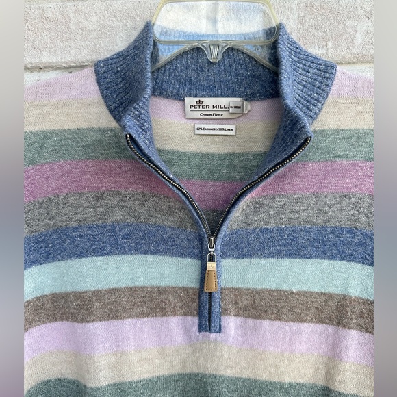 Peter Millar Crown Fleece Sweater Medium Golf - Picture 5 of 10